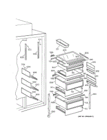 06 - Fresh Food Section parts for Ge Refrigerator ZIS42NCA from AppliancePartsPros.com