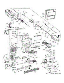 03 - Freezer Section parts for Ge Refrigerator TFG25PRBCBS from AppliancePartsPros.com