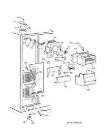 03 - Freezer Section parts for Ge Refrigerator TPJ24BIBEWW from AppliancePartsPros.com