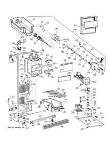 03 - Freezer Section parts for Ge Refrigerator TFM25KRCEWW from AppliancePartsPros.com