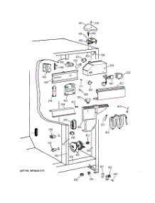 04 - Fresh Food Section parts for Ge Refrigerator TFM25PRBEAA from AppliancePartsPros.com