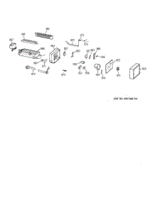 07 - Icemaker Wr30x0327 parts for Ge Refrigerator TFM25KRCEWW from AppliancePartsPros.com