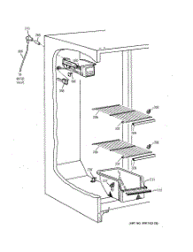 06 - Freezer Section parts for Ge Refrigerator TFM20JRBEWW from AppliancePartsPros.com