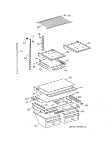 04 - Shelves & Drawers parts for Ge Refrigerator TBX21GIDARWW from AppliancePartsPros.com