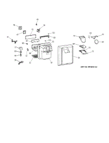 02 - Dispenser parts for Ge Refrigerator TFM20JRBEAA from AppliancePartsPros.com