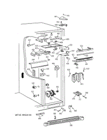 05 - Fresh Food Section parts for Ge Refrigerator TFT28PFBEWW from AppliancePartsPros.com