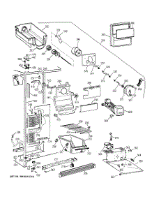 02 - Freezer Section parts for Ge Refrigerator TFT22JWBEAA from AppliancePartsPros.com