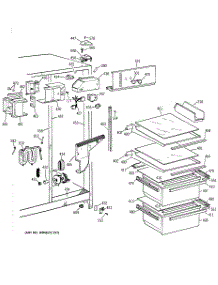 03 - Fresh Food Section parts for Ge Refrigerator TFZ20JRBEWH from AppliancePartsPros.com