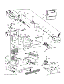 02 - Freezer Section parts for Ge Refrigerator TFT25JWBEWW from AppliancePartsPros.com