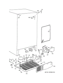 04 - Unit Parts parts for Ge Refrigerator TFT25JWBEAA from AppliancePartsPros.com