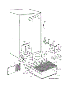 07 - Unit Parts parts for Ge Refrigerator TFK28PFBEWW from AppliancePartsPros.com
