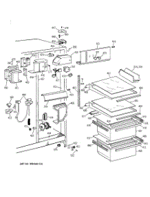 03 - Fresh Food Section parts for Ge Refrigerator TFJ20JABEAA from AppliancePartsPros.com