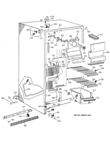 02 - Freezer Section parts for Ge Refrigerator TFK22JABEAA from AppliancePartsPros.com