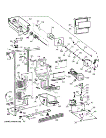 03 - Freezer Section parts for Ge Refrigerator TFG27PRBEWW from AppliancePartsPros.com