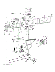 04 - Fresh Food Section parts for Ge Refrigerator TFZ22PRBEWW from AppliancePartsPros.com
