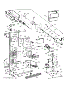 03 - Freezer Section parts for Ge Refrigerator TFJ22PRBEAA from AppliancePartsPros.com