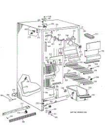 02 - Freezer Section parts for Ge Refrigerator TFK25ZACEAA from AppliancePartsPros.com