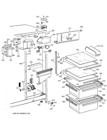 03 - Fresh Food Section parts for Ge Refrigerator TFK20JABEWW from AppliancePartsPros.com