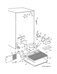 07 - Unit Parts parts for Ge Refrigerator TFJ28PFBEWW from AppliancePartsPros.com
