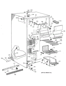 02 - Freezer Section parts for Ge Refrigerator TFG25PABEWW from AppliancePartsPros.com