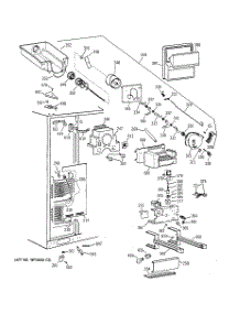 03 - Freezer Section parts for Ge Refrigerator TFG28PFCEBB from AppliancePartsPros.com