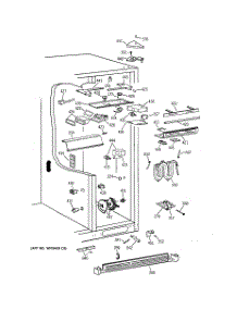 05 - Fresh Food Section parts for Ge Refrigerator TFG28PFCEBB from AppliancePartsPros.com