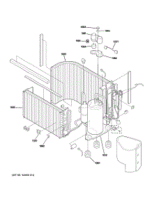 03 - Sealed System & Components parts for Ge Air Conditioner AJCS10ACCM3 from AppliancePartsPros.com