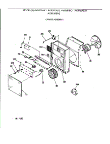02 - Chassis Assembly parts for Ge Air Conditioner AVX07FAX2 from AppliancePartsPros.com