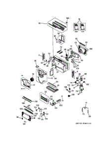 02 - Motor, Compressor & System Components parts for Ge Air Conditioner AZ31H09D3DV6 from AppliancePartsPros.com