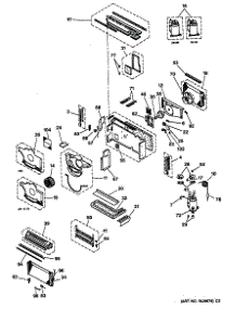02 - Section2 parts for Ge Air Conditioner AZ21E12E2CV1 from AppliancePartsPros.com