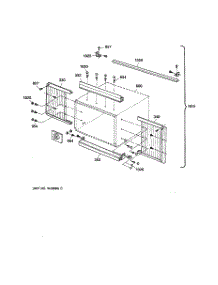 02 - Case parts for Ge Air Conditioner AJ808AHV4 from AppliancePartsPros.com