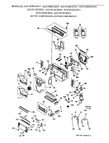 02 - Motor, Compressor & System Components parts for Ge Air Conditioner AZ31H06E3DV3 from AppliancePartsPros.com