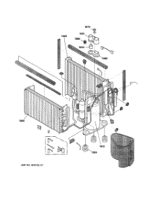 03 - Sealed System Components parts for Ge Air Conditioner AJCH10ACAM1 from AppliancePartsPros.com