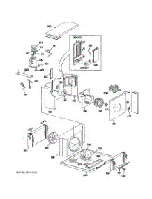 03 - Chassis Assembly parts for Ge Air Conditioner ACM24DAT1 from AppliancePartsPros.com