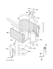 03 - Sealed System & Components parts for Ge Air Conditioner AJEQ09DCDW1 from AppliancePartsPros.com