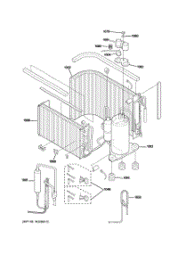 03 - Sealed System & Components parts for Ge Air Conditioner AJCM08ACDW1 from AppliancePartsPros.com