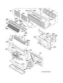 02 - Grille & Air Moving Parts parts for Ge Air Conditioner AZ22E12D3BM3 from AppliancePartsPros.com
