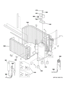 03 - Sealed System & Components parts for Ge Air Conditioner AJCQ12DCDW1 from AppliancePartsPros.com
