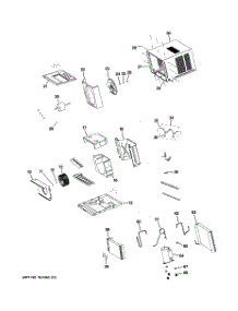 02 - Cabinet & Components parts for Ge Air Conditioner AEM10ANW1 from AppliancePartsPros.com