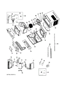 02 - Cabinet & Components parts for Ge Air Conditioner AEE24DNL1 from AppliancePartsPros.com