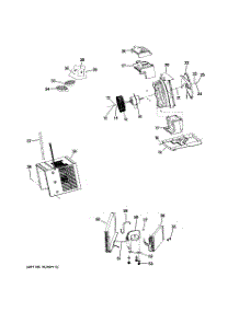 02 - Cabinet & Components parts for Ge Air Conditioner AEQ06LNH1 from AppliancePartsPros.com