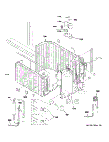 03 - Sealed System & Components parts for Ge Air Conditioner AJEM12DCDW1 from AppliancePartsPros.com
