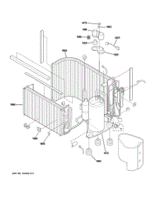 03 - Sealed System & Components parts for Ge Air Conditioner AJCS12DCCM2 from AppliancePartsPros.com