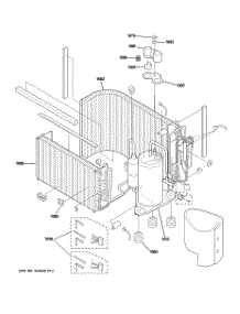 03 - Sealed System & Components parts for Ge Air Conditioner AJES10DCCW2 from AppliancePartsPros.com