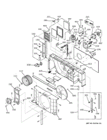 02 - Motor & Chassis Parts parts for Ge Air Conditioner AZ35H07D2DM1 from AppliancePartsPros.com