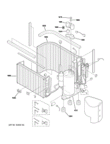 03 - Sealed System & Components parts for Ge Air Conditioner AJCH10ACBW1 from AppliancePartsPros.com