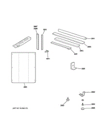 04 - Mounting Parts & Frame parts for Ge Air Conditioner AJES10DSBW1 from AppliancePartsPros.com