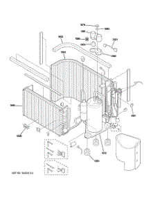 03 - Sealed System & Components parts for Ge Air Conditioner AJCH12DCBM1 from AppliancePartsPros.com