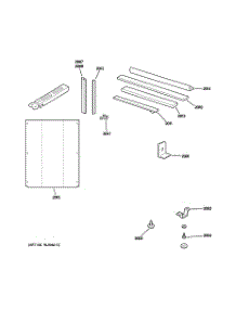 04 - Mounting Parts & Frame parts for Ge Air Conditioner AJHS08ASBM1 from AppliancePartsPros.com