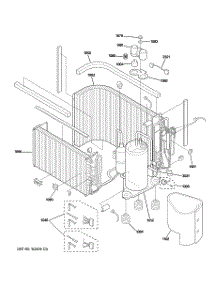 03 - Sealed System & Components parts for Ge Air Conditioner AJHS10DCBM1 from AppliancePartsPros.com